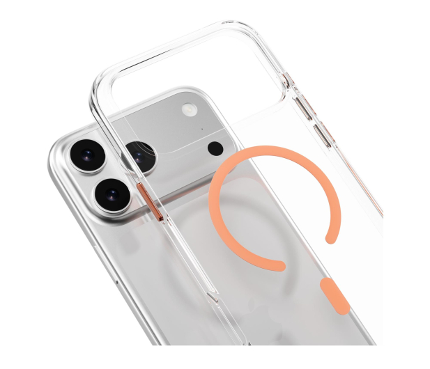 MAGEASY Bright M do iPhone 17 Pro Max (Transparent/Coral Ring ) - 1416029 - zdjęcie 2